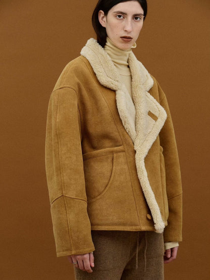 Camelia Oversized Shearling Coat