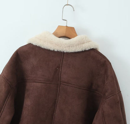 Camelia Oversized Shearling Coat