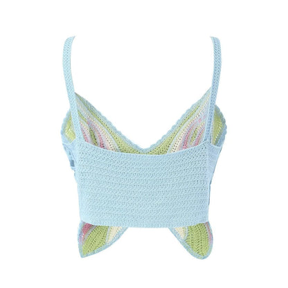 Butterfly Crochet Crop Top