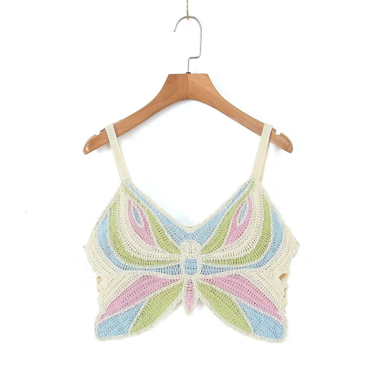 Butterfly Crochet Crop Top