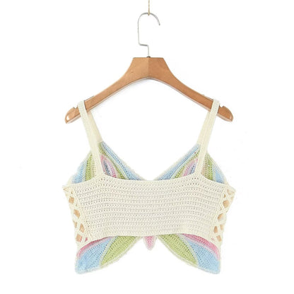 Butterfly Crochet Crop Top