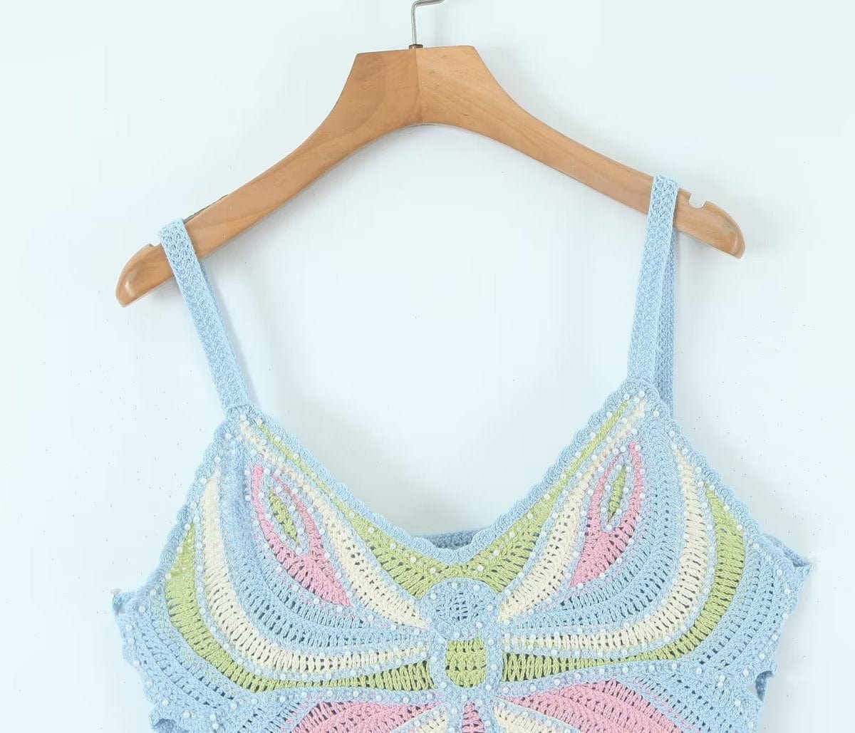 Butterfly Crochet Crop Top