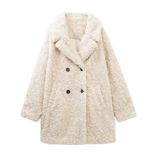 Hugo Faux Fur Longline Coat