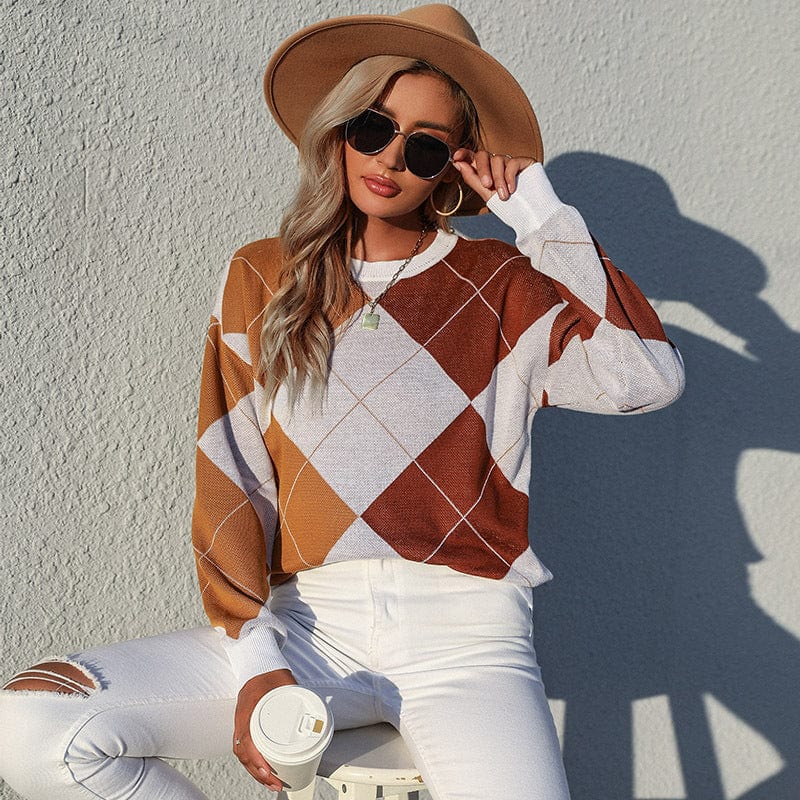 Fawn Rhombus Sweater