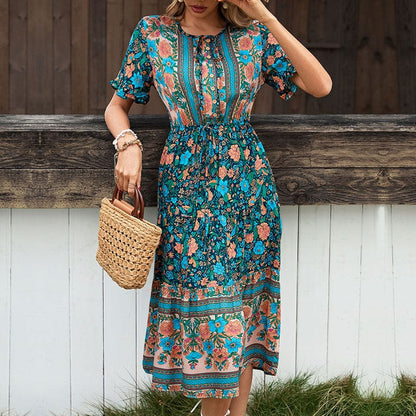 Martha Boho Midi Dress