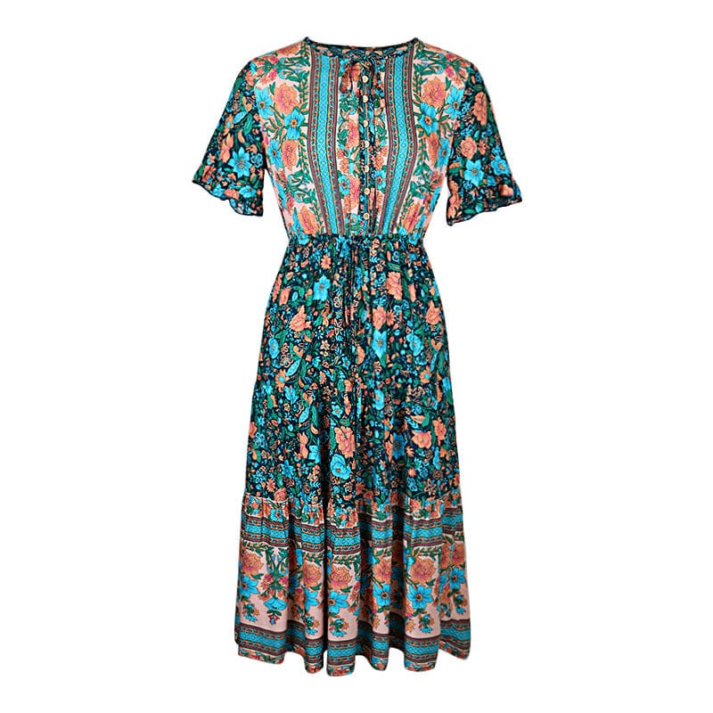 Martha Boho Midi Dress