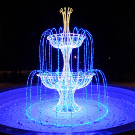 Beautiful fountain Christmas decorations