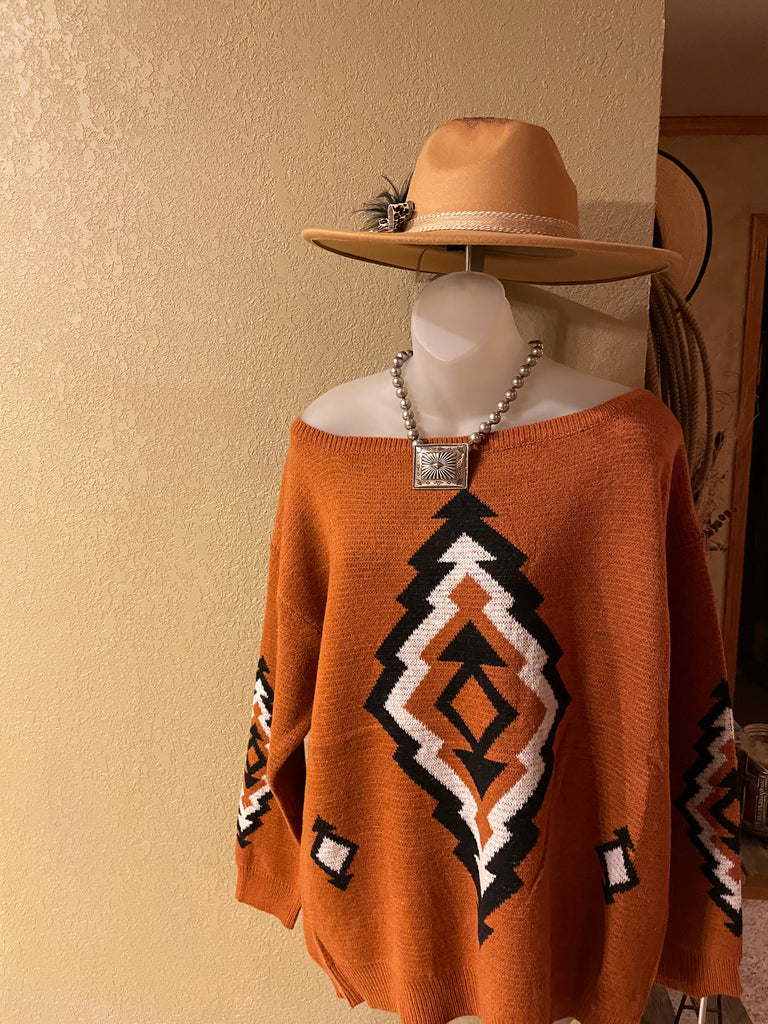 Women's Western Aztec Sweater