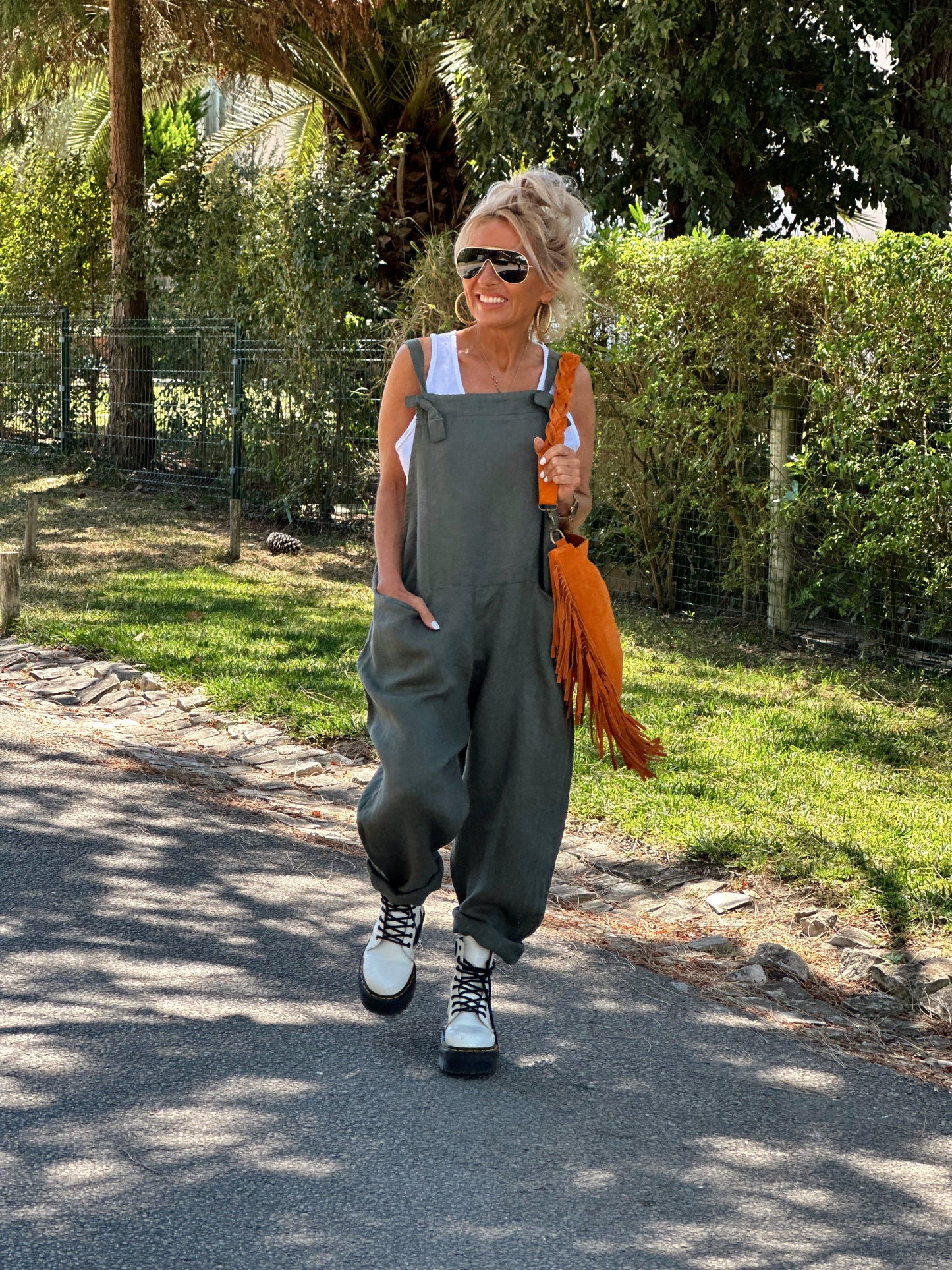 Grey Bag Jumpsuit