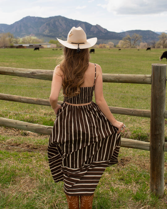 Stirrup Striped Dress