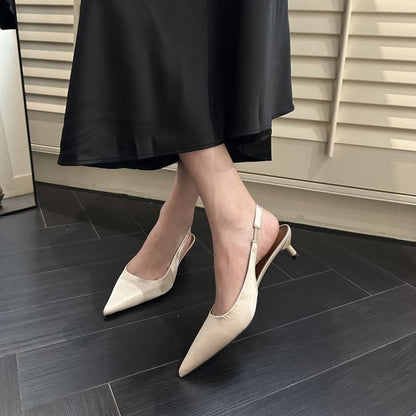 Elegant Thin Straps Pointy Stilettos