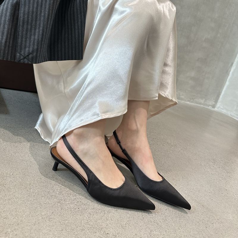 Elegant Thin Straps Pointy Stilettos