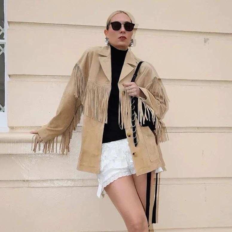 Fringe Lapel Jacket