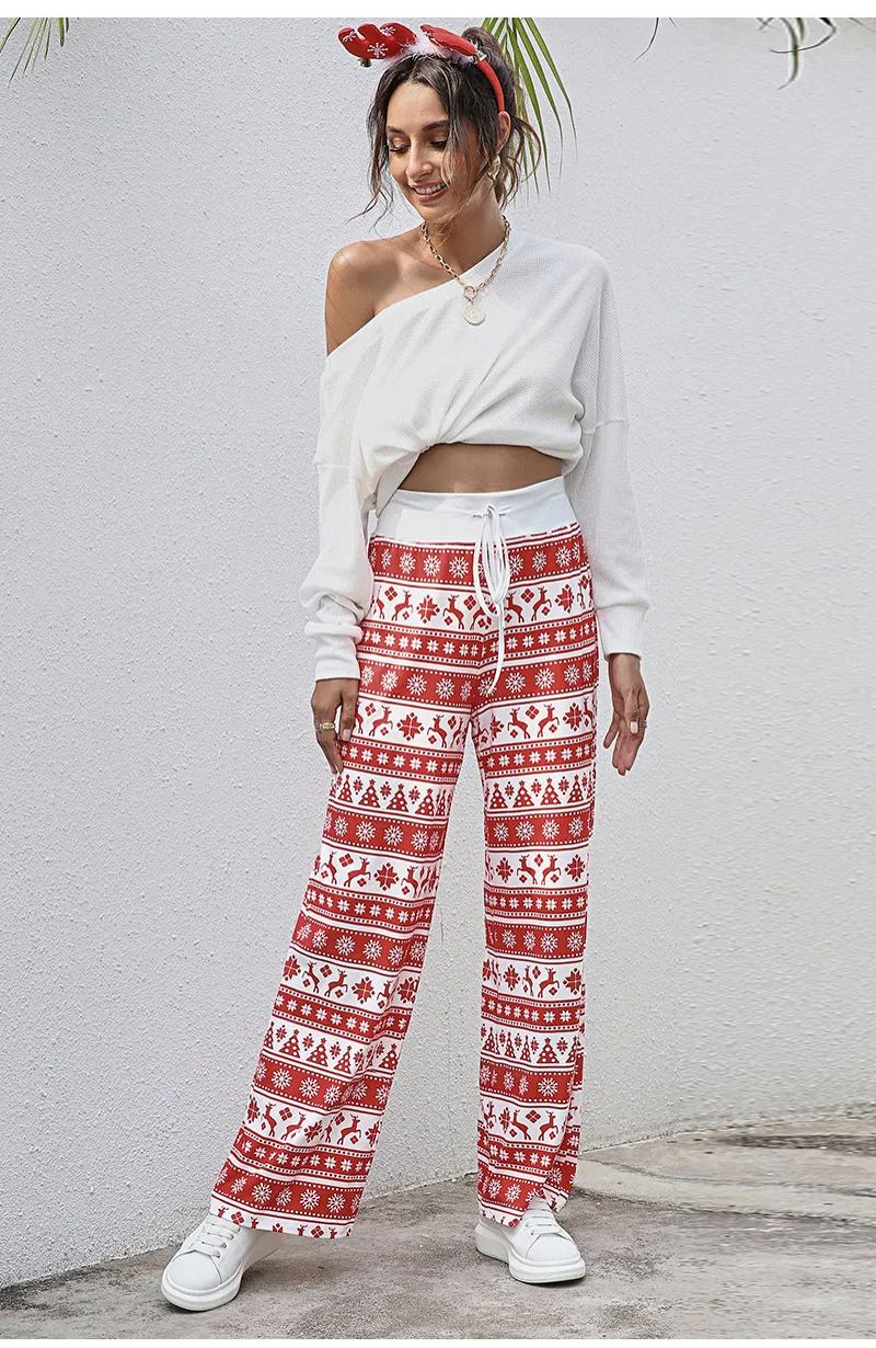 Christmas Print Slacks