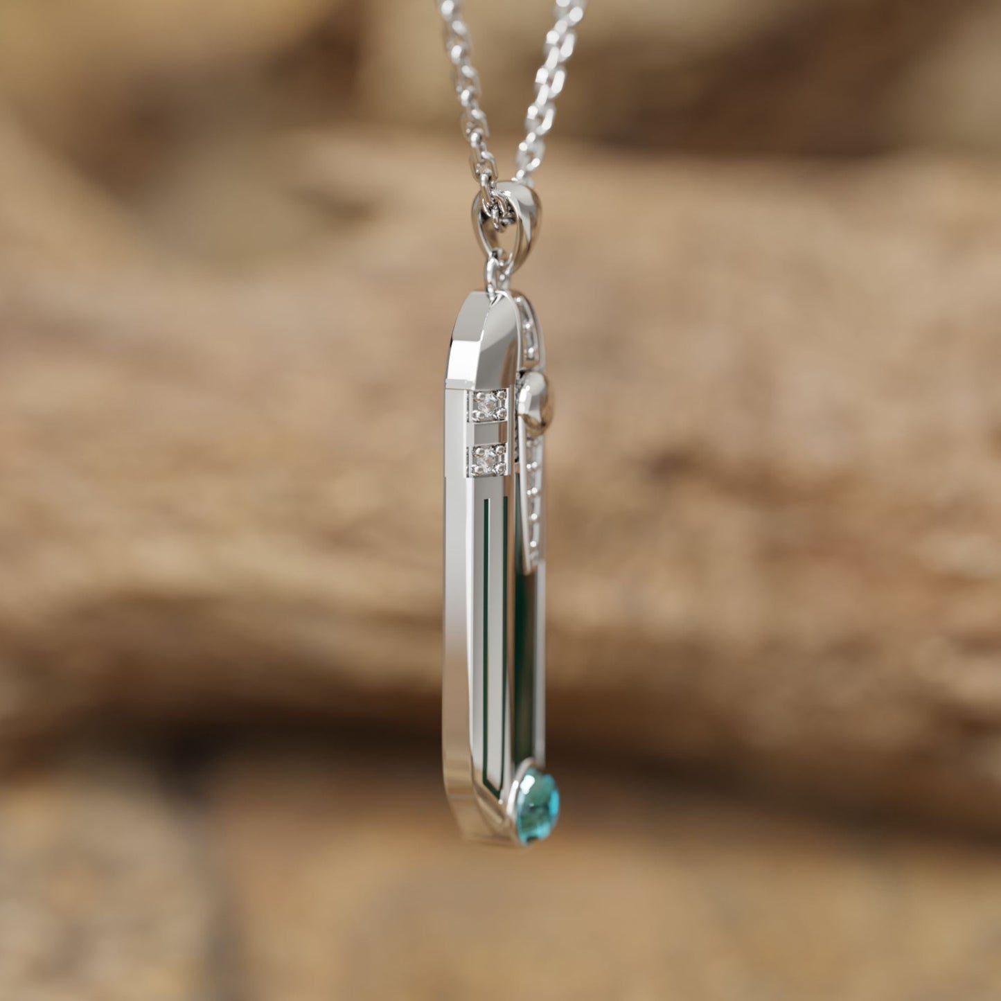 Imperial Domain Necklace - Aquamarine