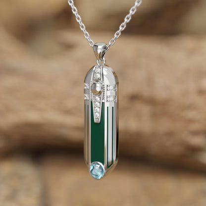 Imperial Domain Necklace - Aquamarine