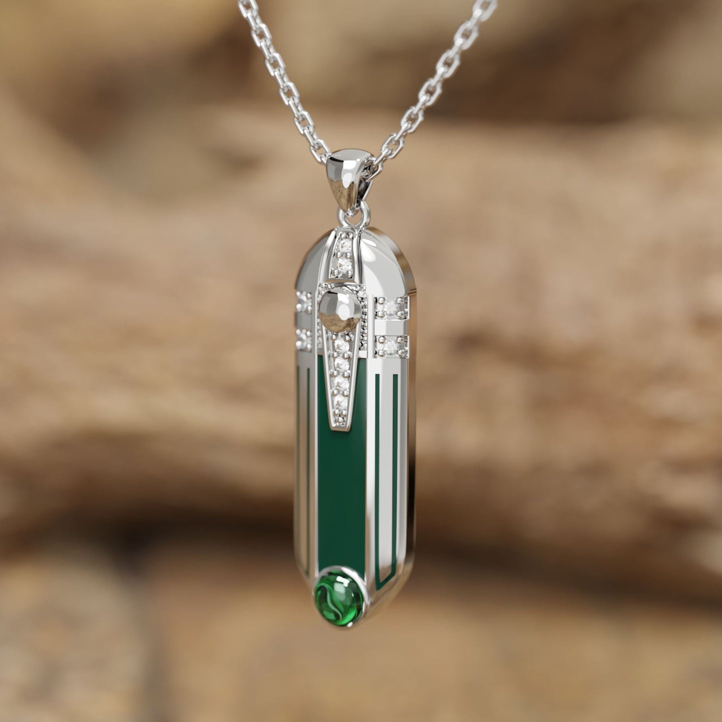 Imperial Domain Necklace - Emerald