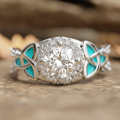 Interwoven Lucky Leaf Ring