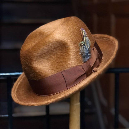 Dapper Gent's Fedora Homburg Beaver Hat