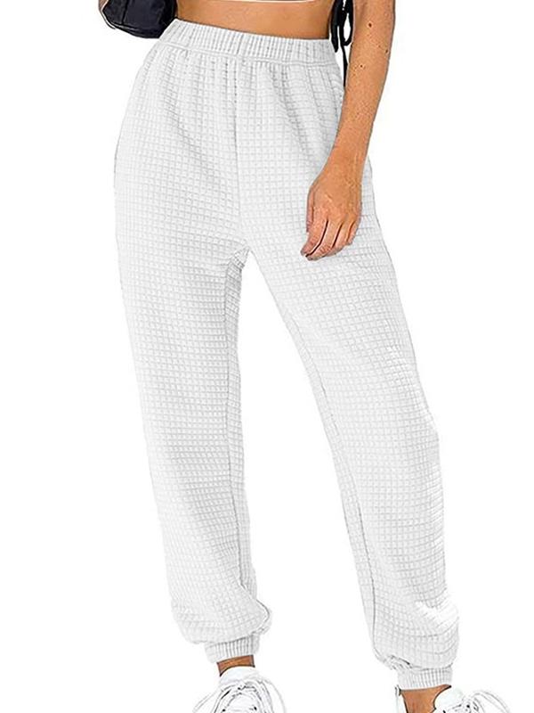 Home sports waffle casual pants