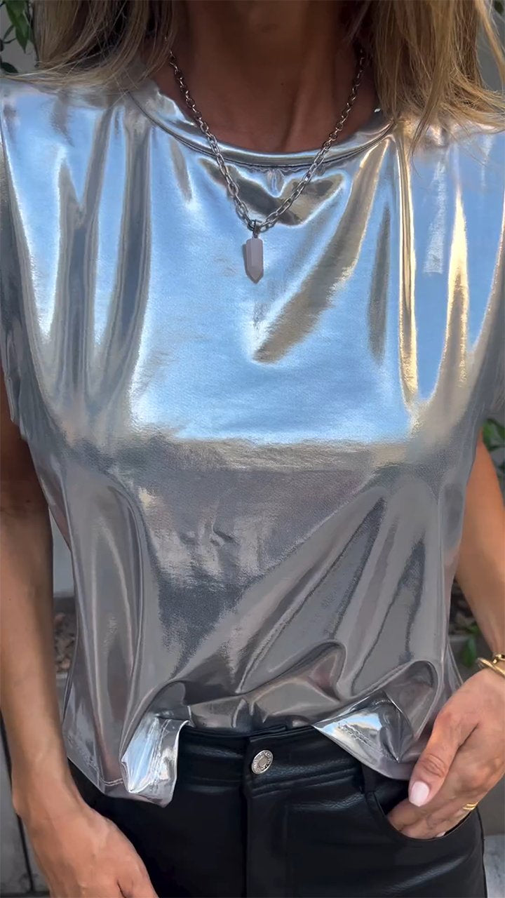 Bronzed Sleeveless Top