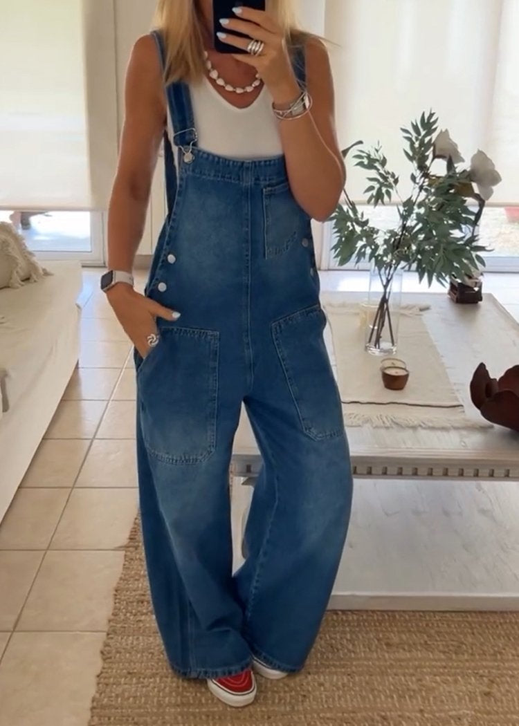 Casual Denim Overalls