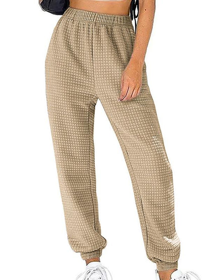 Home sports waffle casual pants