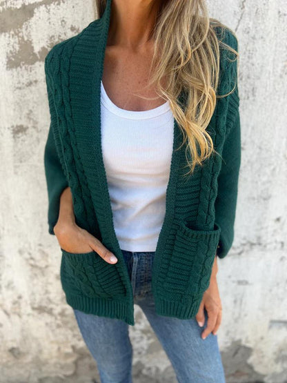 Casual Lapel Knitted Cardigan Jacket