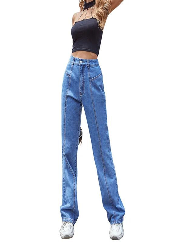 Loose Straight High Waist Women Jeans