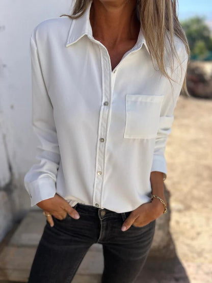 Casual Lapel Single-breasted Shirt