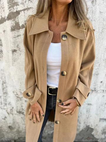 Casual Lapel Long Coat