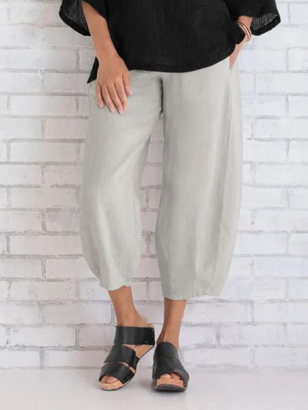 Plus Size Pure cotton seven-piece trousers