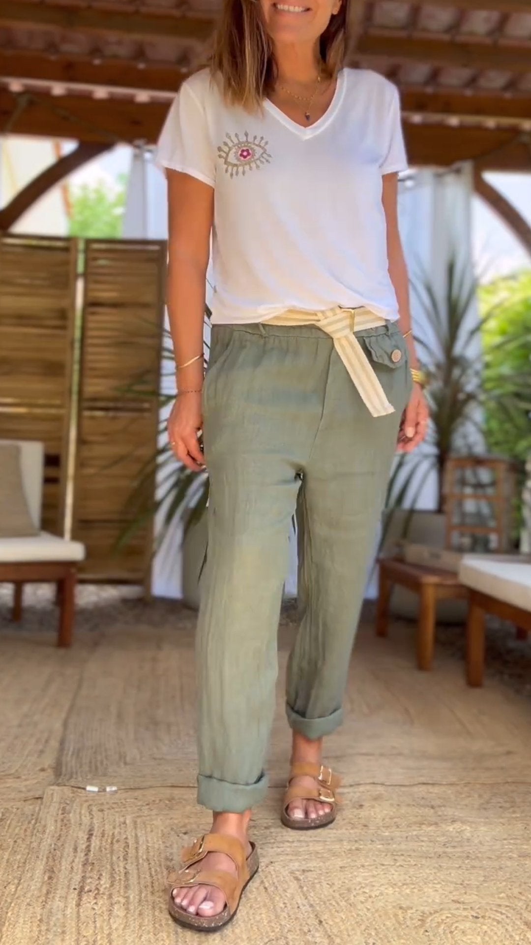 Casual and Comfortable Cotton and Linen Trousers