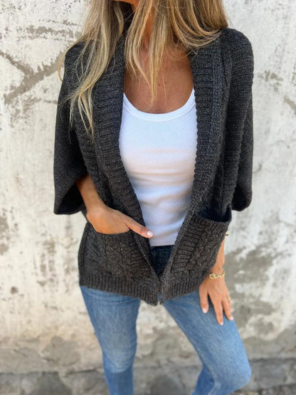 Casual Lapel Knitted Cardigan Jacket