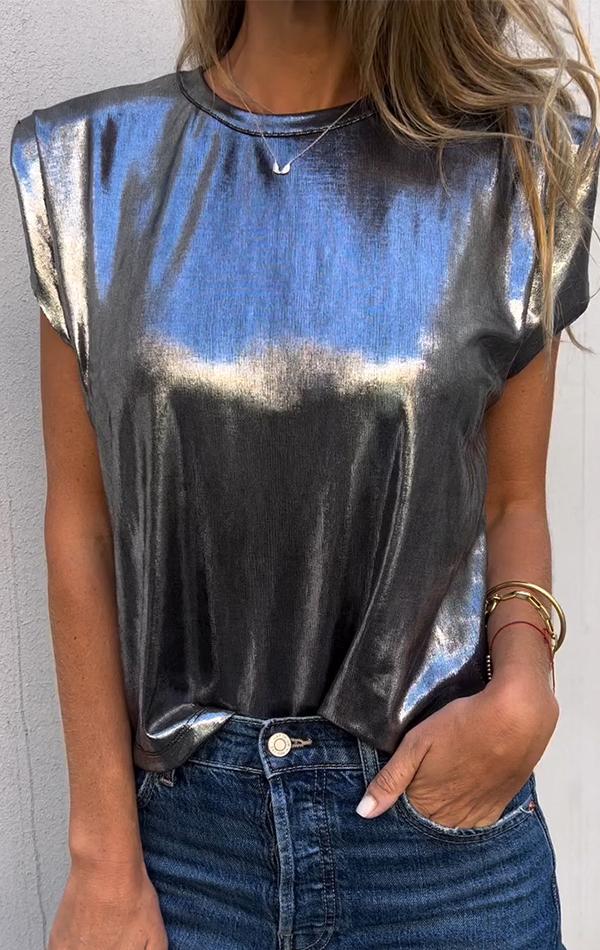 Bronzed Sleeveless Top