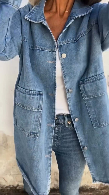 Casual Lapel Denim Jacket