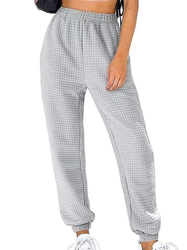 Home sports waffle casual pants