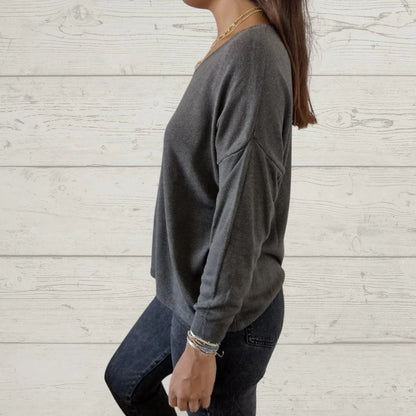 Casual V-neck Thin Top