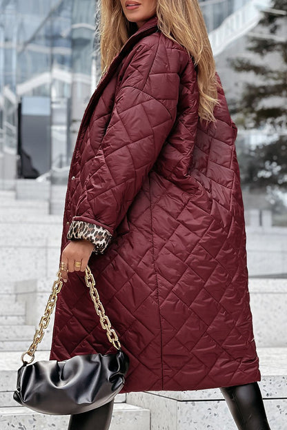 Women's Solid Color Lapel Long Coat