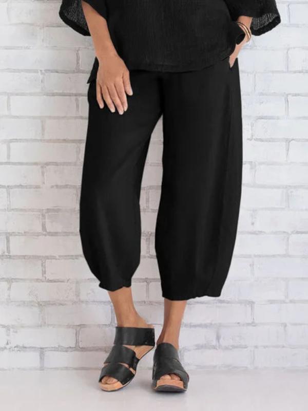 Plus Size Pure cotton seven-piece trousers