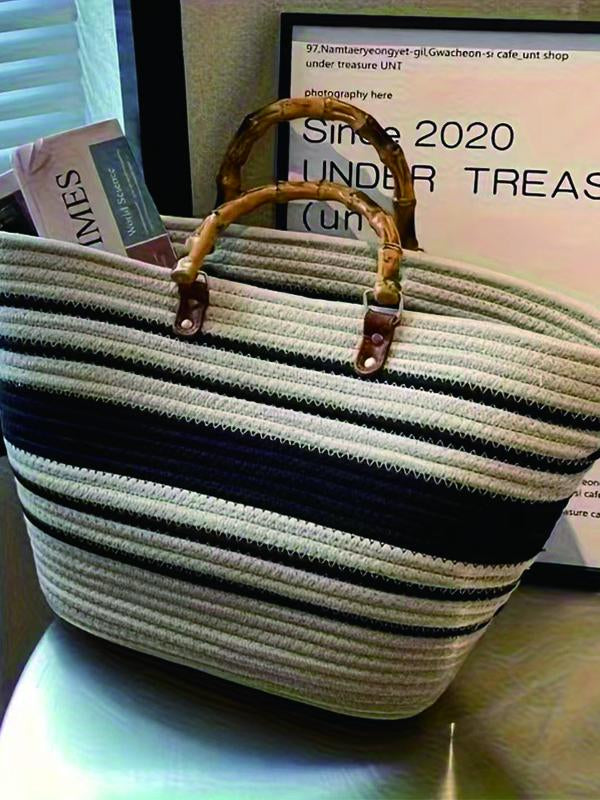 Women's woven handbag