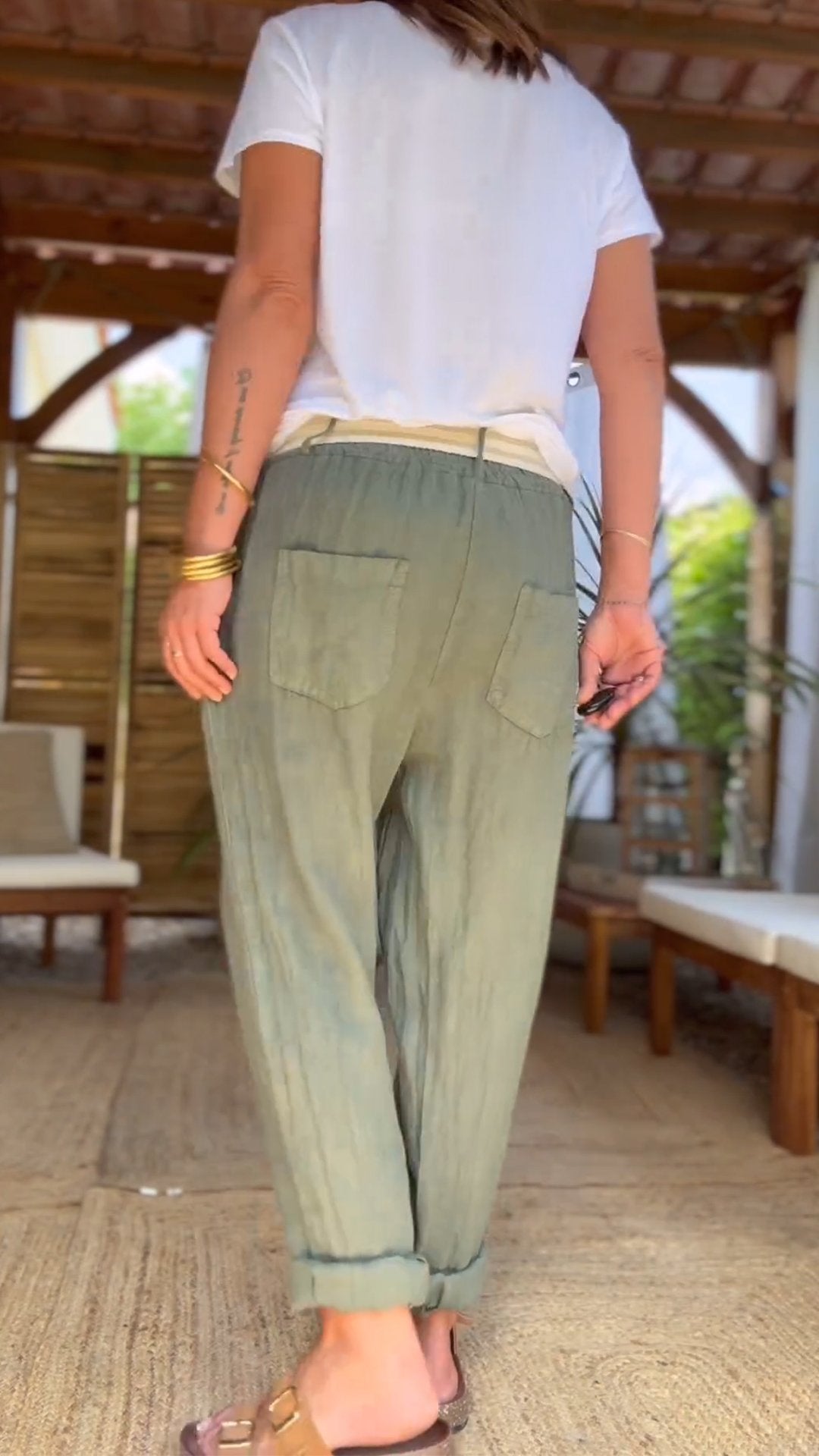 Casual and Comfortable Cotton and Linen Trousers