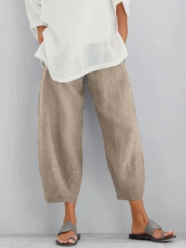 Plus Size Pure cotton seven-piece trousers