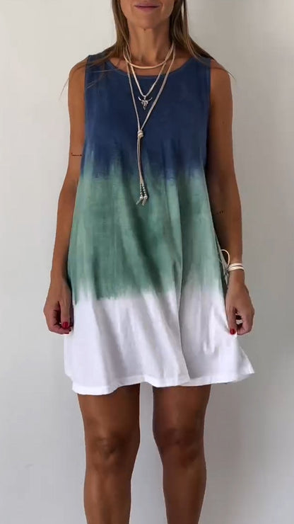 Tie Dye Sleeveless Dress