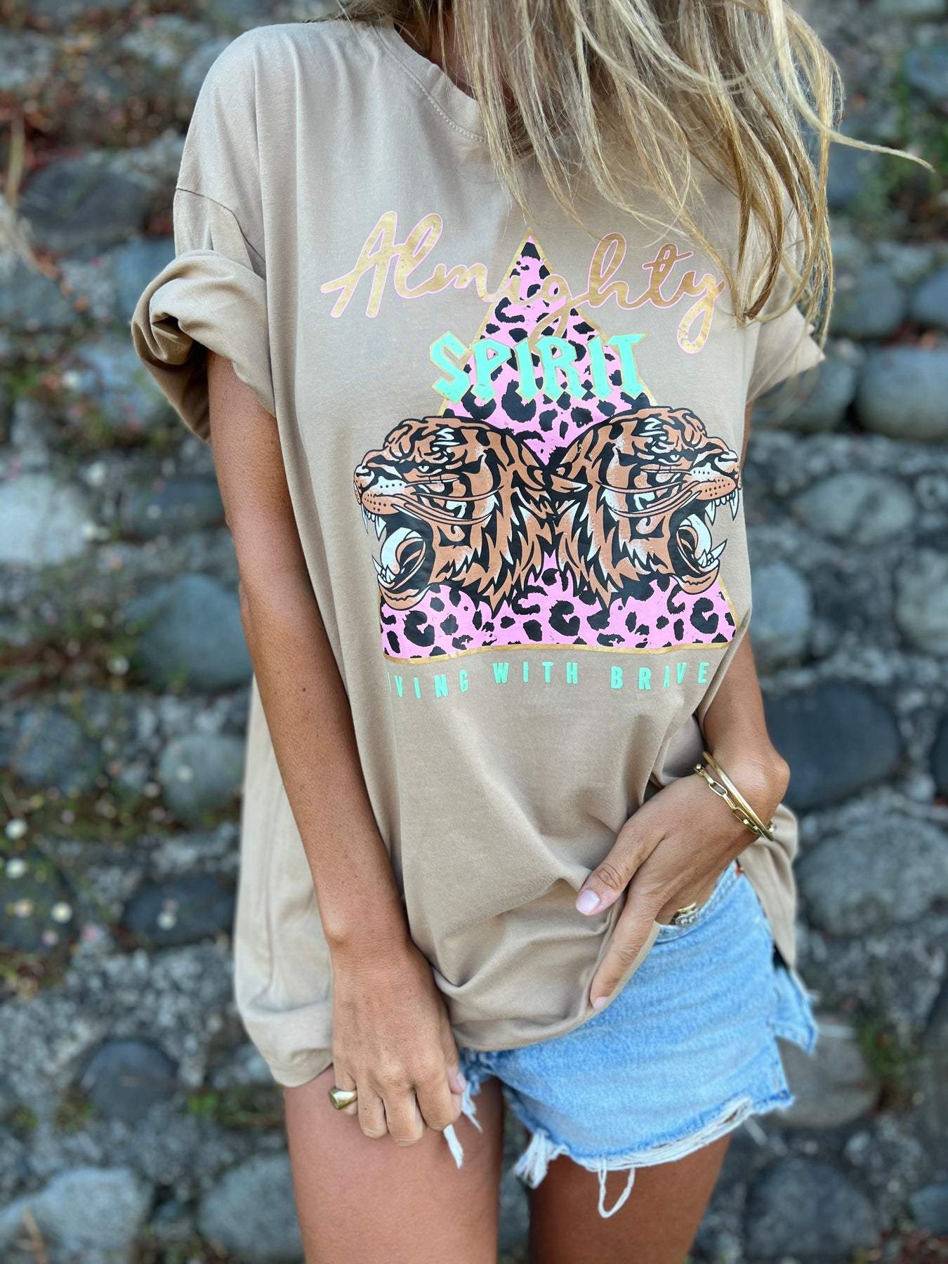 Tiger Print Short Sleeve T-shirt