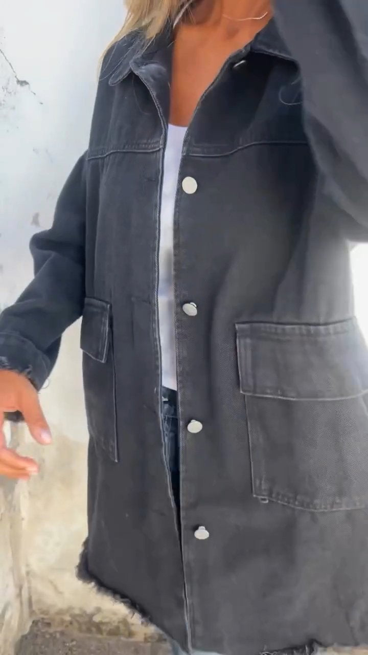 Casual Lapel Denim Jacket