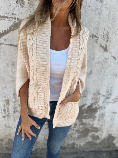 Casual Lapel Knitted Cardigan Jacket