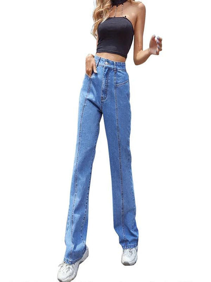 Loose Straight High Waist Women Jeans