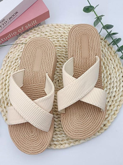 Fashionable and simple thick-soled wedge sandals