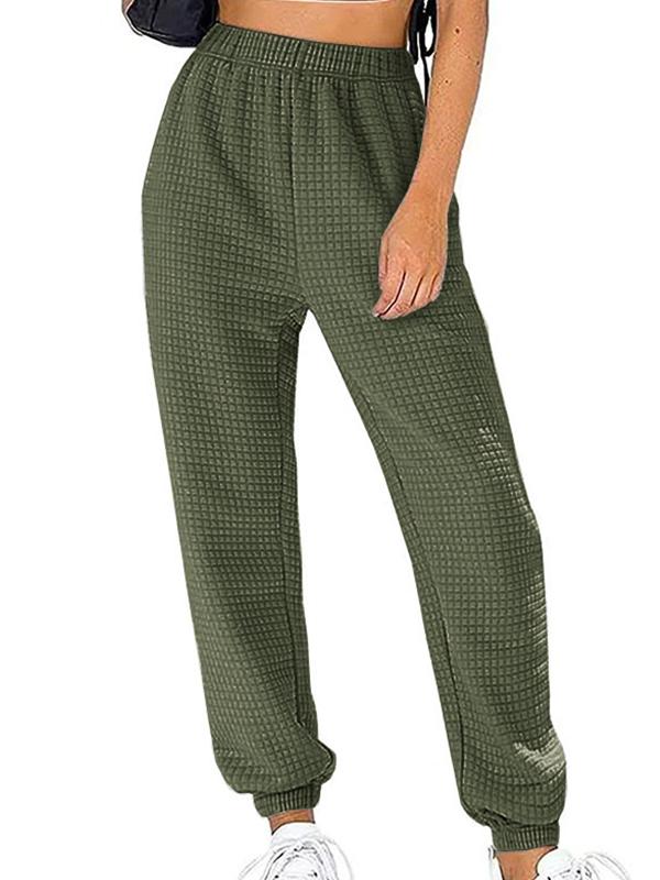 Home sports waffle casual pants